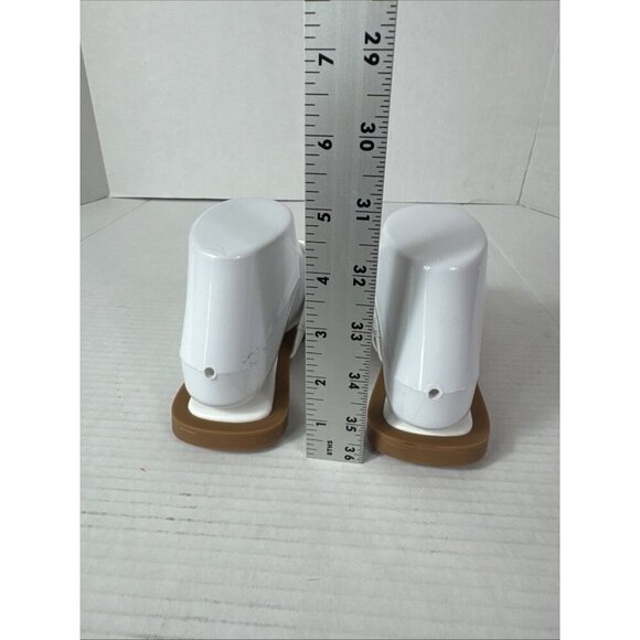 Azalea Wang Women's 7 Stetson White Slip On Square Toe Knot Sandals New 0185 - Picture 7 of 14